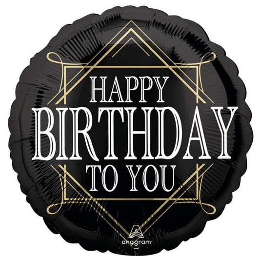 18" PRIME OF LIFE BDAY MYLAR - 2 SIDED