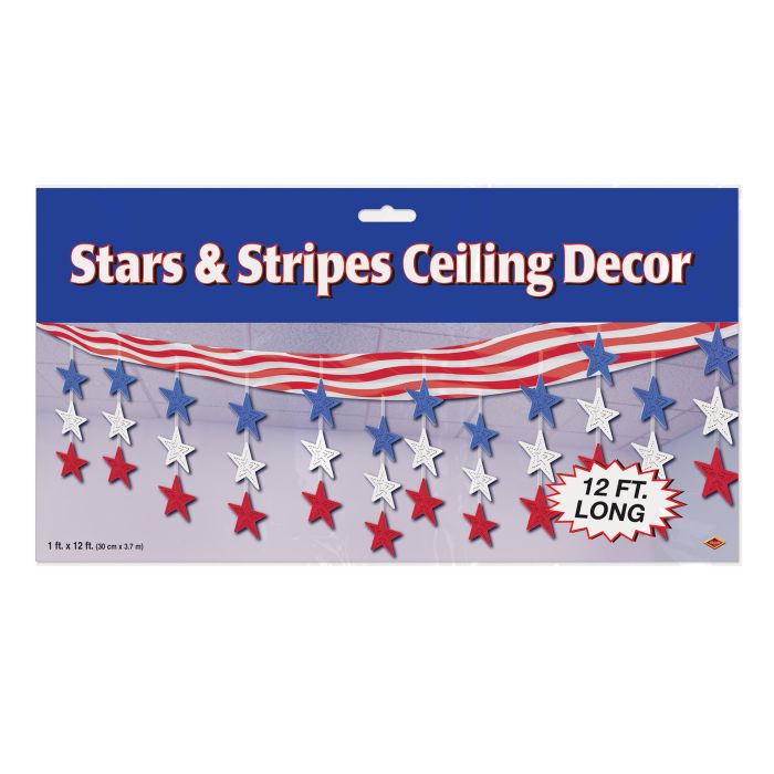 STARS & STRIPES CEILING DECOR