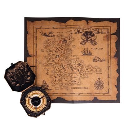 PIRATE COMPASS/TREASURE MAP