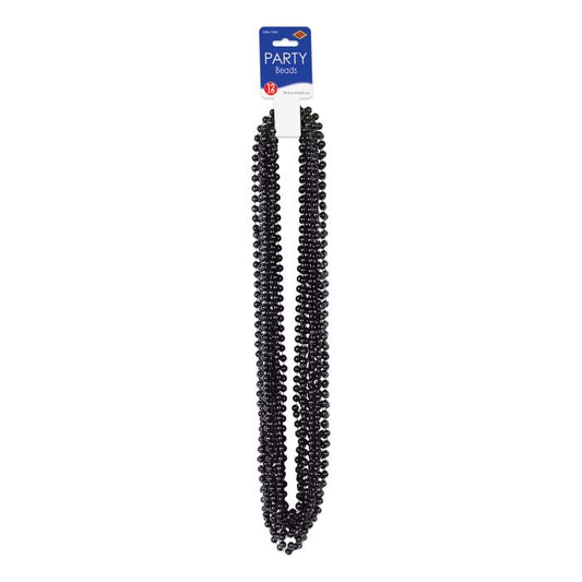 BLACK PARTY BEADS