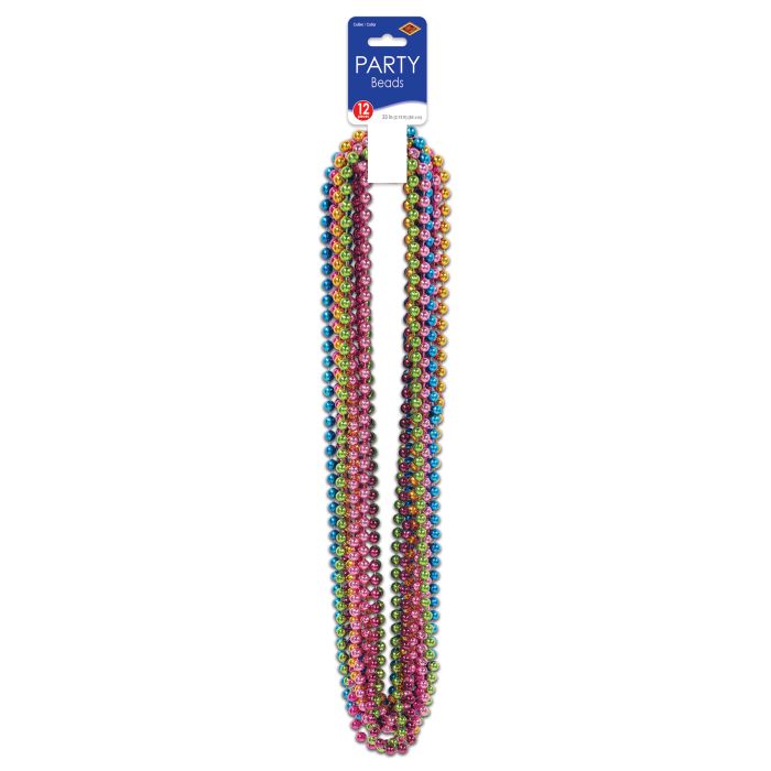 BRIGHT ASST PARTY BEADS