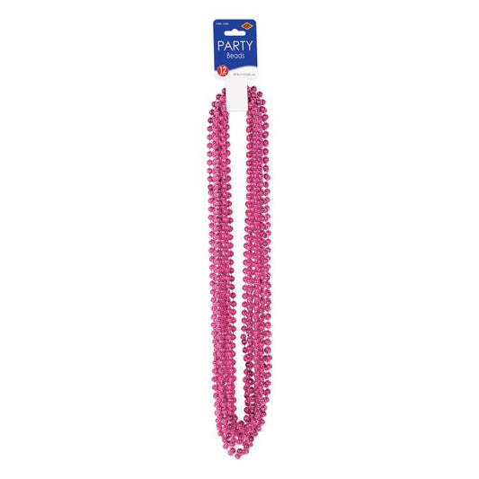 CERISE PARTY BEADS