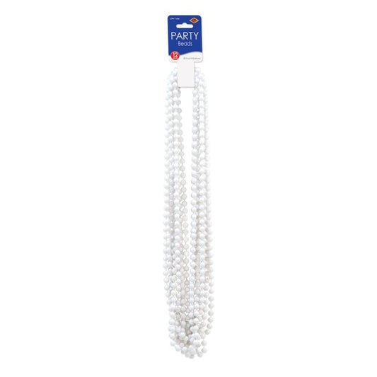 WHITE PARTY BEADS