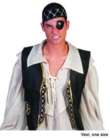 PIRATE VEST ADULT STD