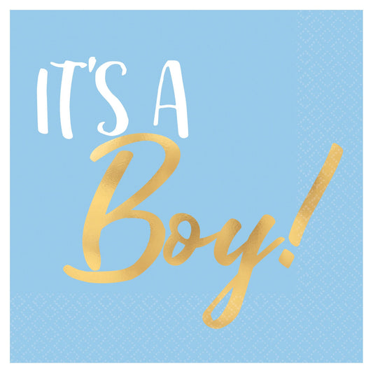 ITS A BOY HS BEVERAGE NAPKIN