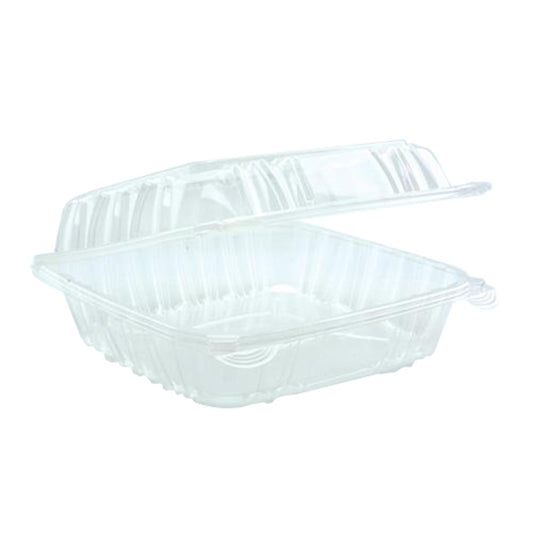 CLEAR 8" HINGED CONTAINER