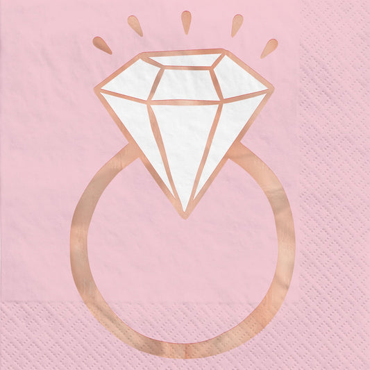 BLUSH WEDDING LUNCHEON NAPKINS