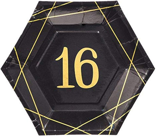 ELEGANT SIXTEEN MET HEX 7" PLAT
