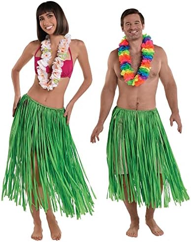 GRASS SKIRT GREEN ADULT
