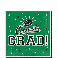 GRAD LUNCHEON NAPKIN - GREEN