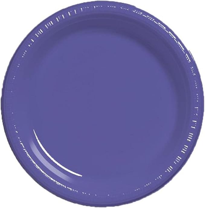 PURPLE 10" PLASTIC PLATES