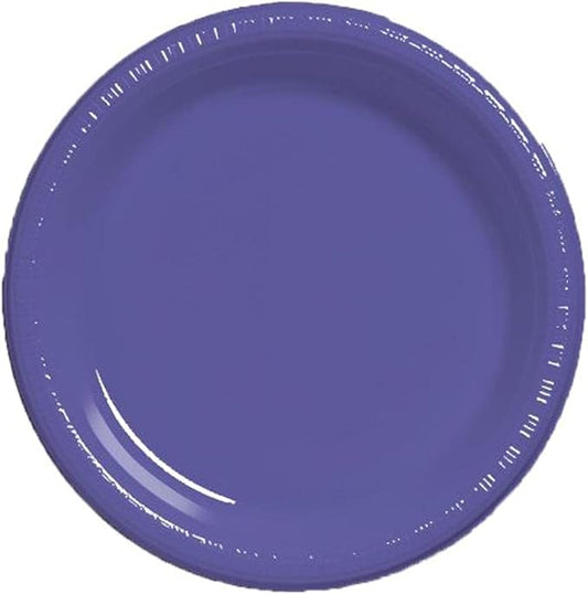 PURPLE 10" PLASTIC PLATES