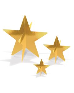 3D FOIL STAR CENTERPIECES