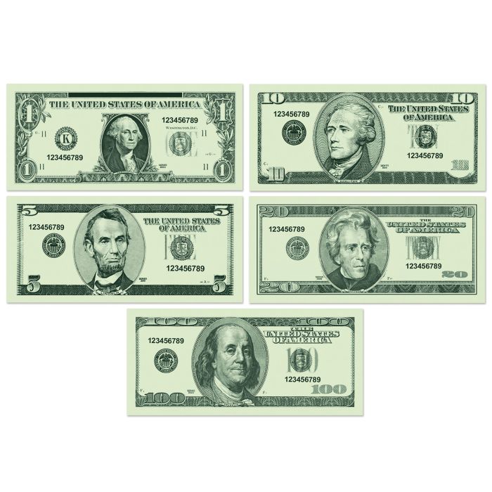 CASINO PLAY MONEY LARGE 100PC
