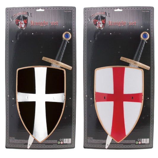 MEDIEVAL KNIGHT SET 2PC BLACK