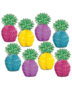 PINEAPPLE MINI CENTERPIECES 8CT