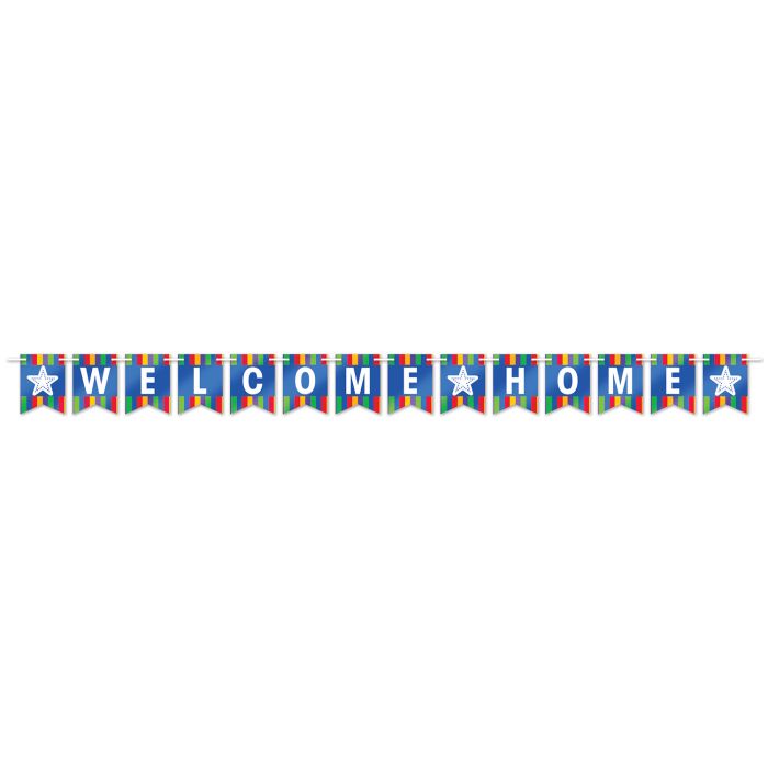 FOIL WELCOME HOME STREAMER BANNER