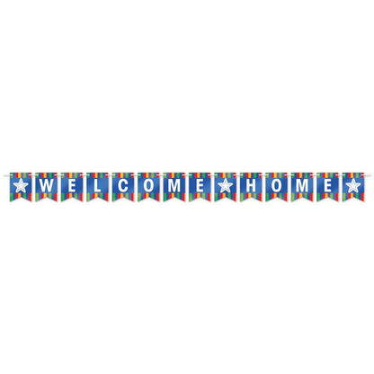 FOIL WELCOME HOME STREAMER BANNER