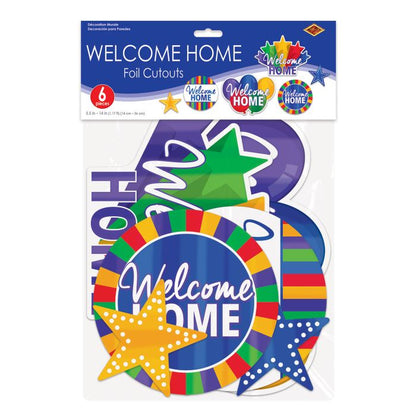 WELCOME HOME FOIL CUTOUTS 6PC