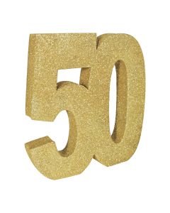 3-D GLITTER CENTERPIECE "50"