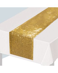 GOLD SEQUINED TABLE RUNNER
