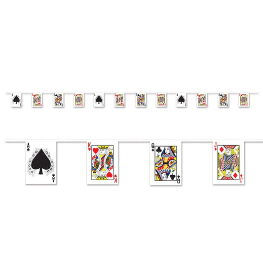 PLAYING CARD PENNANT BANNER