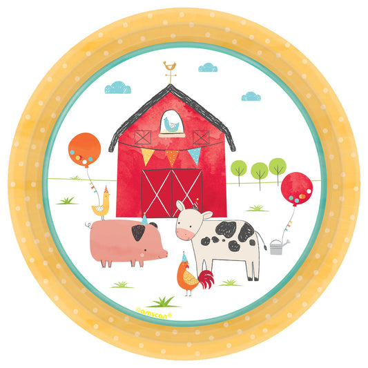 BARNYARD BIRTHDAY 7 IN PLATES