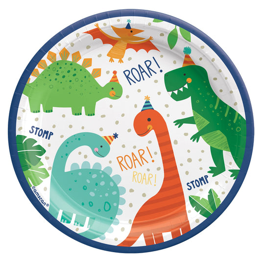 DINO-MITE PARTY 7 IN PLATES