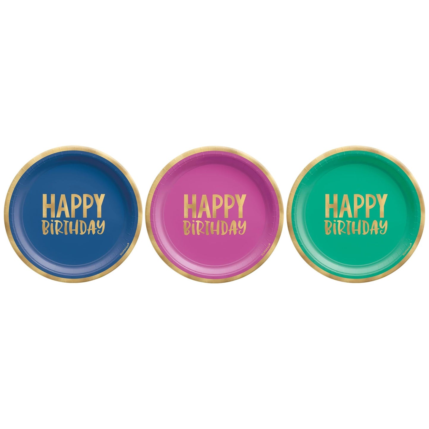 HAPPY DOTS 7" FOIL ASST PLATES