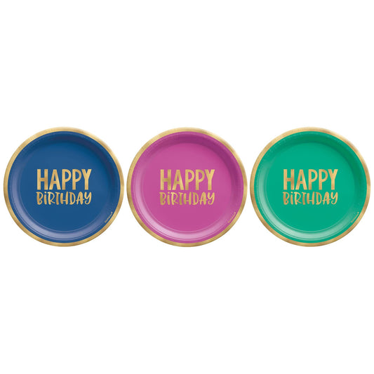 HAPPY DOTS 7" FOIL ASST PLATES