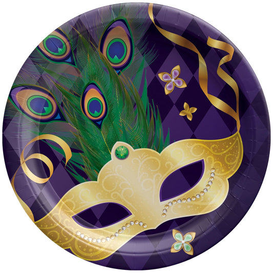MARDI GRAS MASQUERADE 7" PPR PLATES