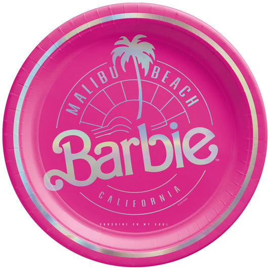 BARBIE EMBOSSED 7" PAPER PLATES