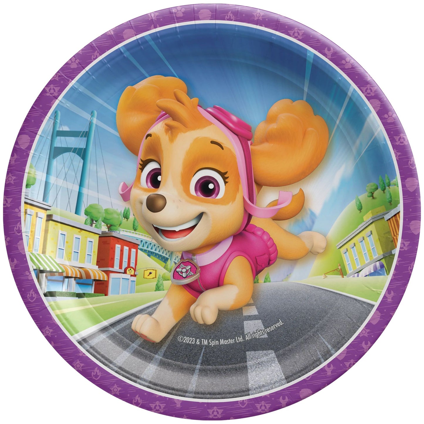 PAW PATROL SKYE 7" PLATES
