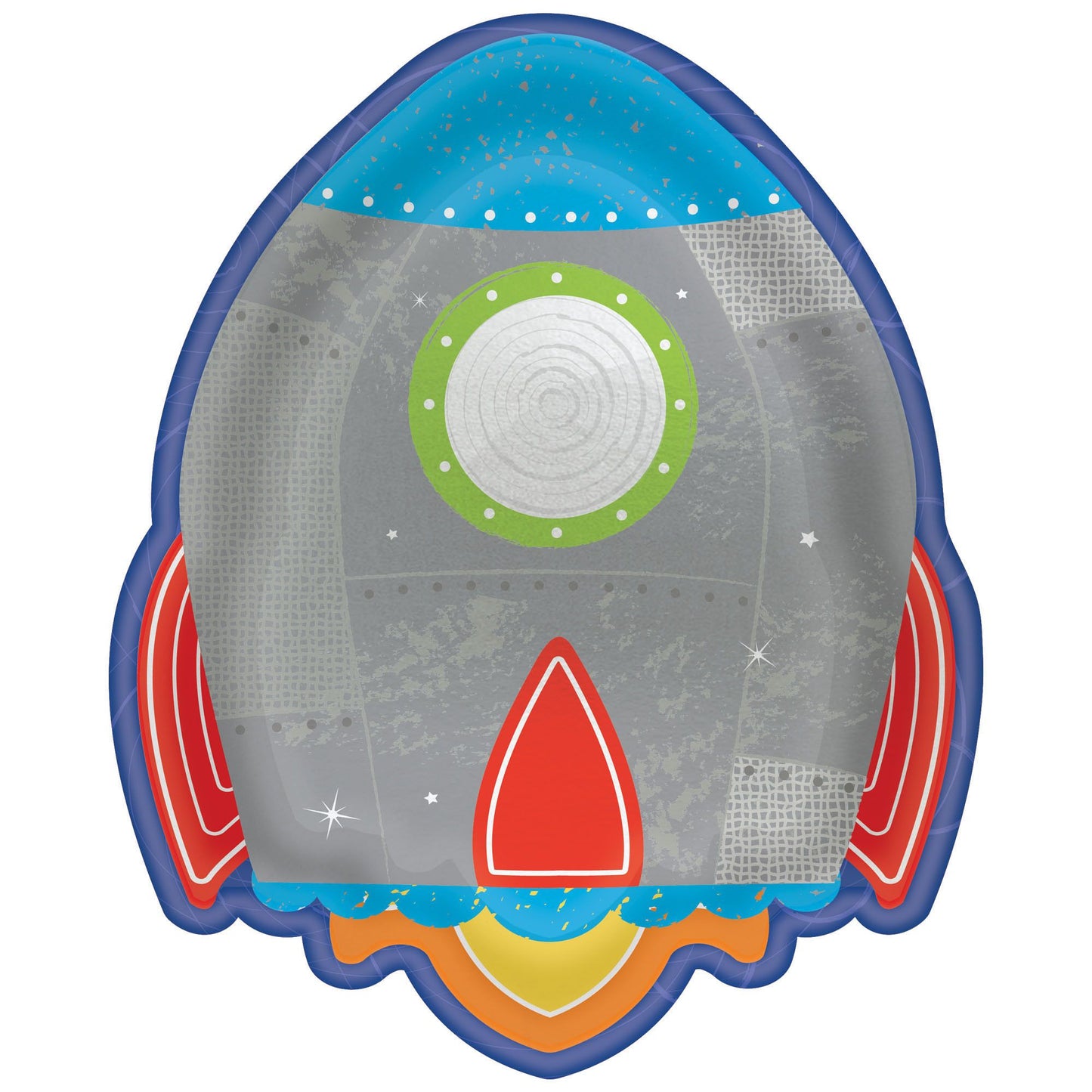 BLAST OFF 7" ROCKET SHAPED PL