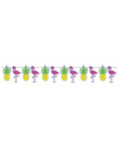 FLAMINGO & PINEAPPLE STREAMER BANNER
