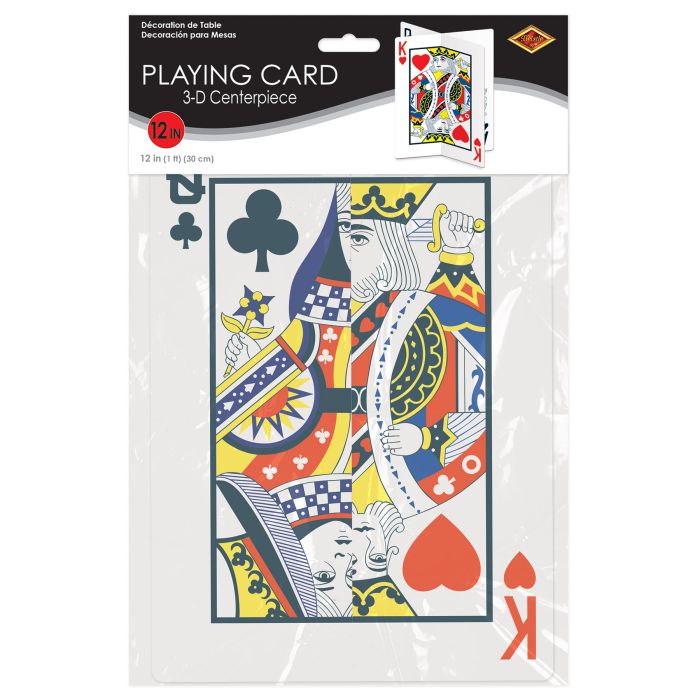 3D PLAYING CARD CENTERPIECE