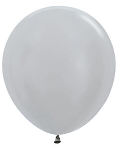 18" METALLIC SILVER 25CT