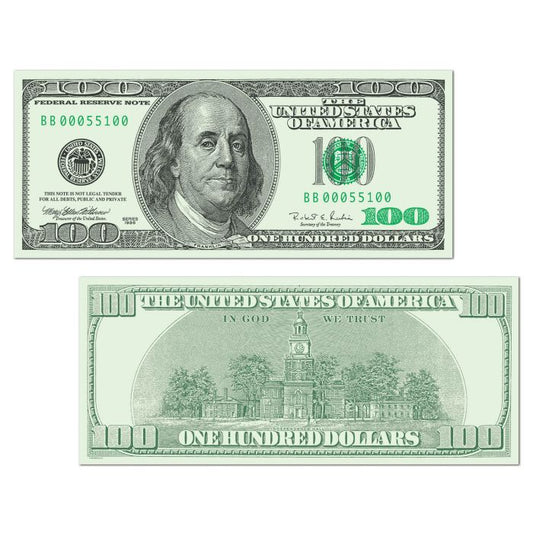 BIG BUCKS CUTOUT $100 BILL 1CT