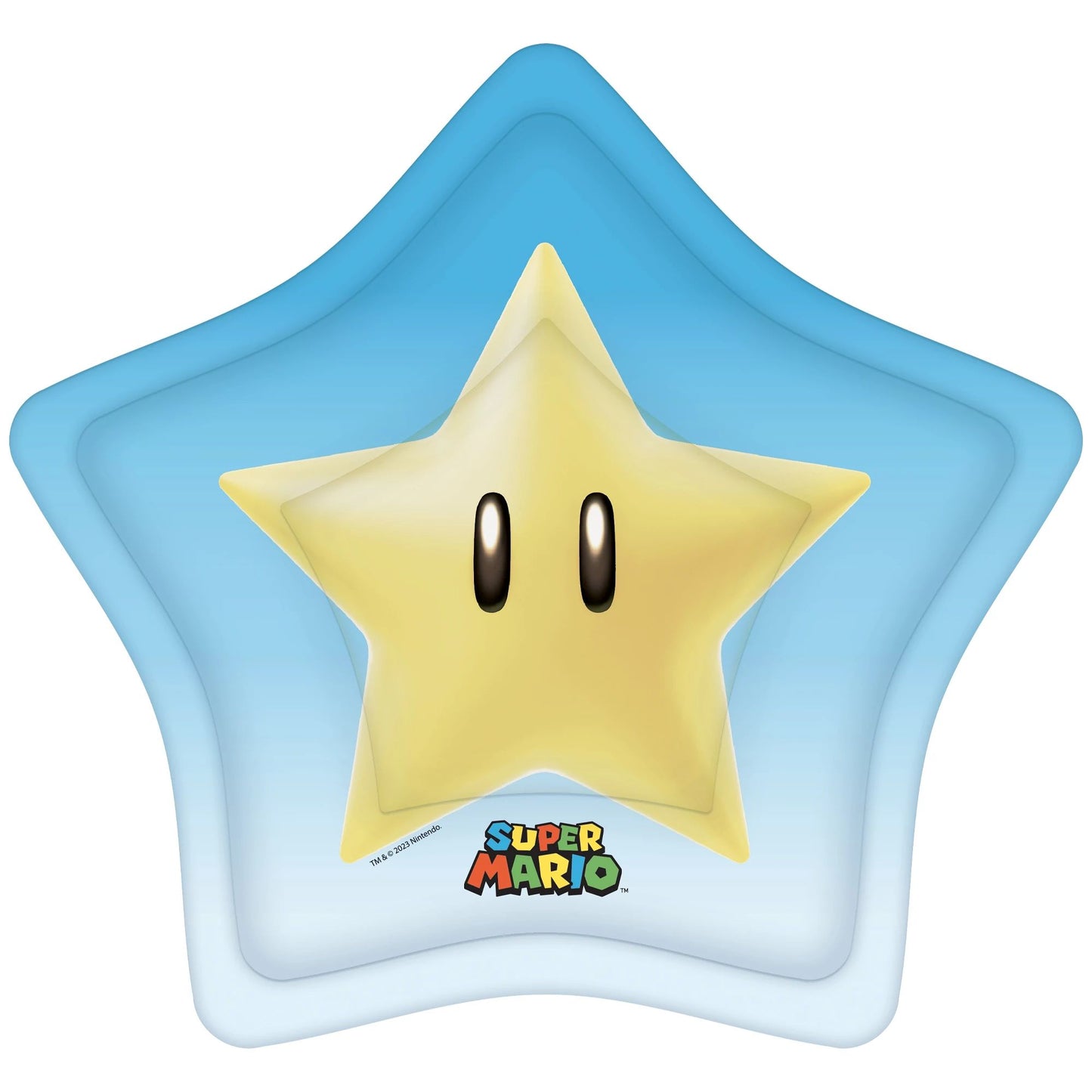 SUPER MARIO 8" STAR SHAPED PLATES