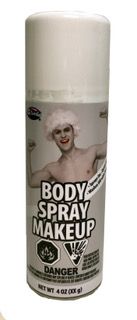 WHITE BODY SPRAY MAKEUP