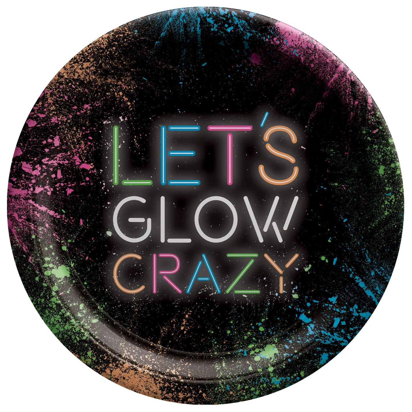 GLOW PARTY 9" PPR PLATES