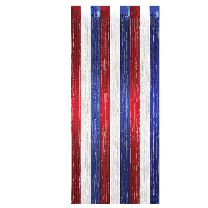 1-PLY GLEAM 'N CURTAIN RED/WHT/BLUE