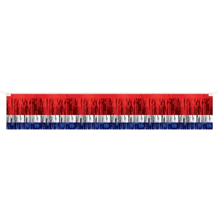 3-PLY MET FRINGE DRAPE RED/WHT/BLUE