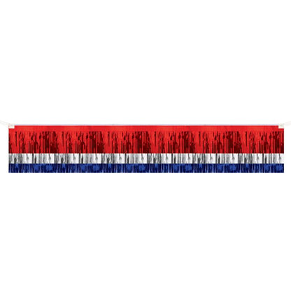3-PLY MET FRINGE DRAPE RED/WHT/BLUE