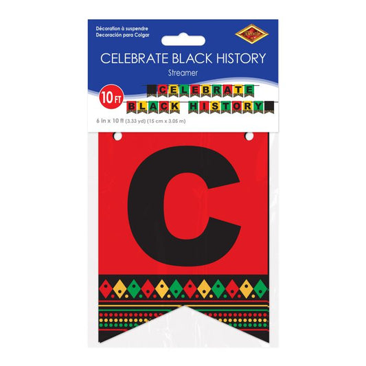 CELEBRATE BLACK HISTORY STREAMER