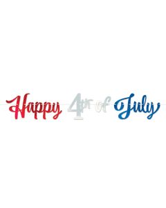 FOIL HAPPY 4TH OF JULY BANNER