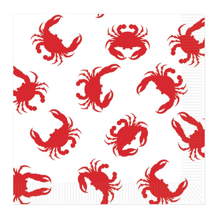 CRAB LUNCH NAPKINS 16CT