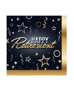 HAPPY RETIREMENT LUNCH NAPKINS