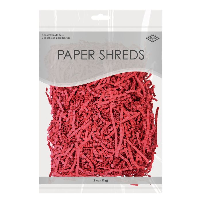 PAPER SHREDS 2OZ RED