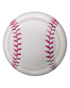 BASEBALL 9" PPR PLATES 8CT